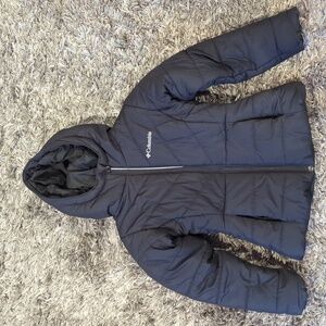 Kids Black Columbia puffer jacket sz XS